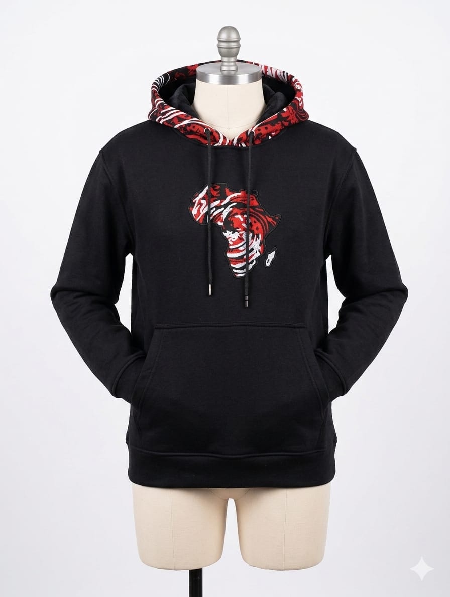 Africa Map Tiger Hoodie