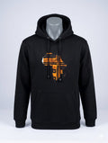 Africa Map Vitenge Patch Hoodie — Black